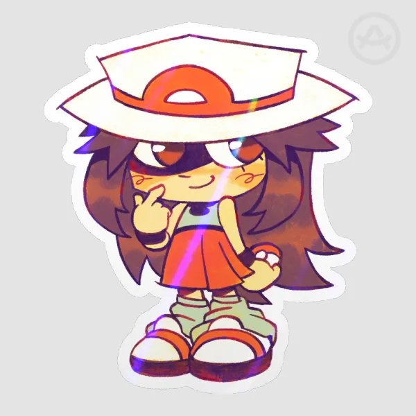 Trainer Leaf Holo Sticker