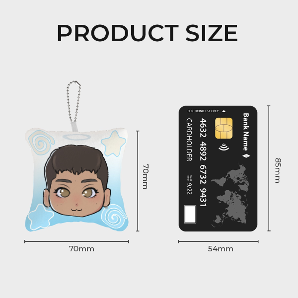 Drew Dual Mini Pillow Keychain