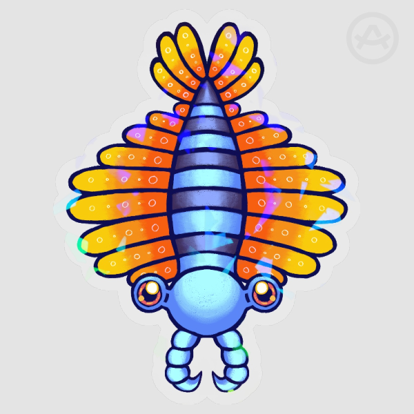 Anomalocaris - Clear Holo PET Sticker