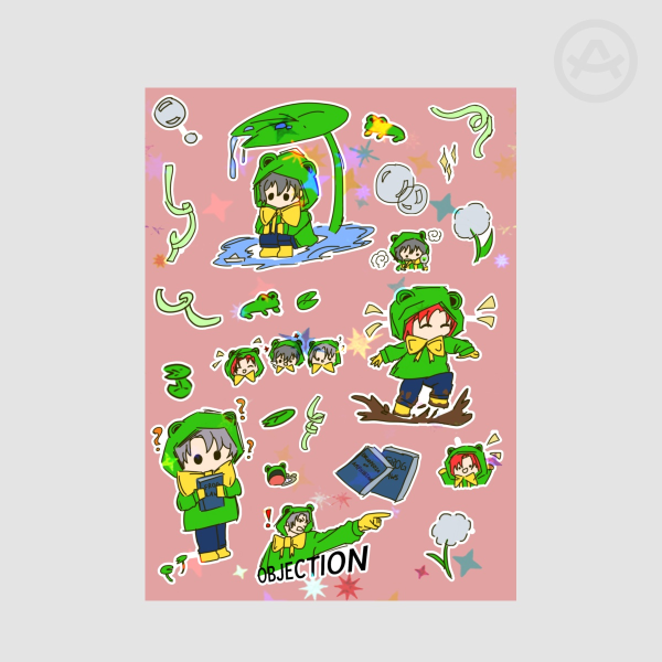 Sinostra Froggy Sticker Sheet