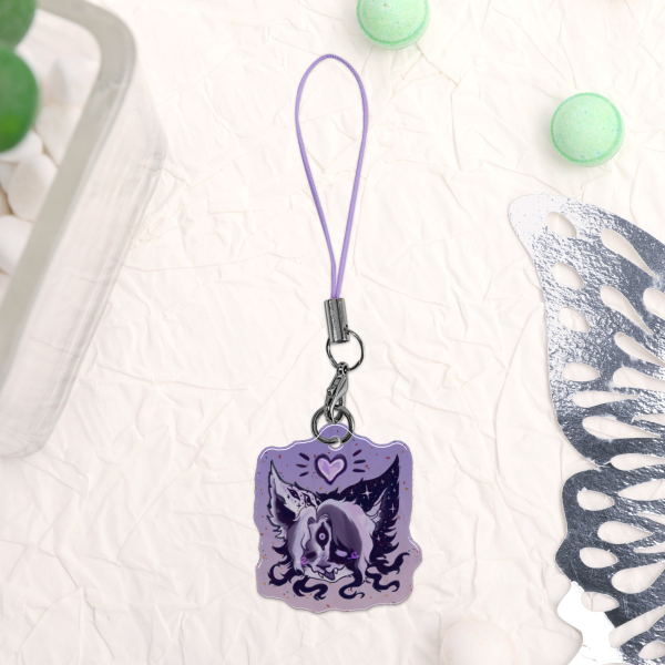 Micho Cutey Epoxy Glitter Acrylic Phone Charm