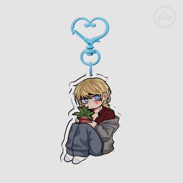 Chibi Lawrence Oleander Glitter Acrylic Keychain