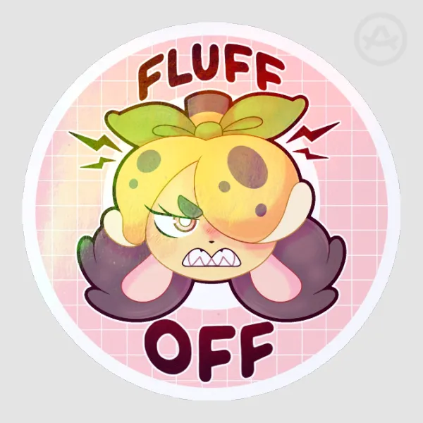 Fluff Off - Die Cut Sticker