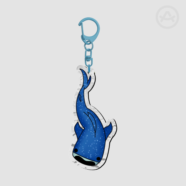 Whale Shark Ripple Acrylic Keychains