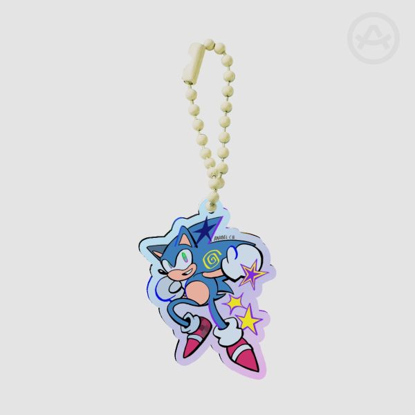 Sonic Rainbow Acrylic Keychain
