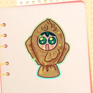 Taiyaki Deku Friend Sticker (Dekudoodlez)