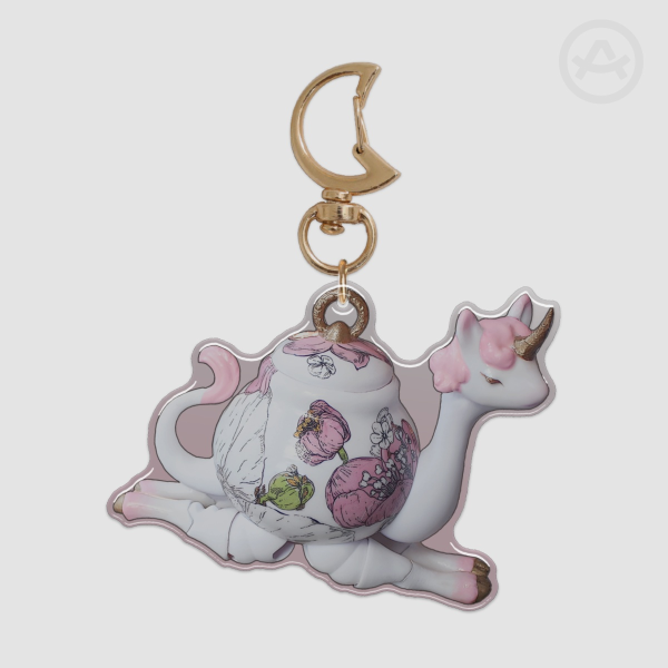 teapot unicorn keychain alt