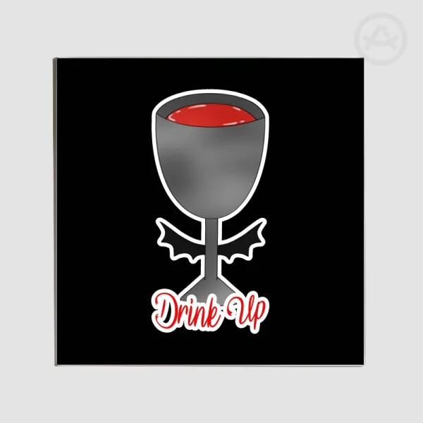 Blood Chalice Rectangular Acrylic Coaster