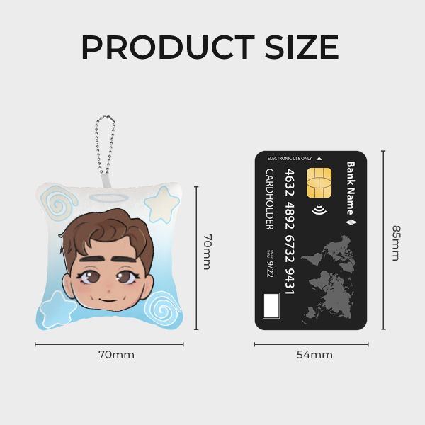 Kenneth Dual Mini Pillow Keychain
