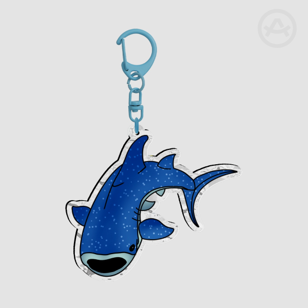 Whale Shark Ripple Acrylic Keychains