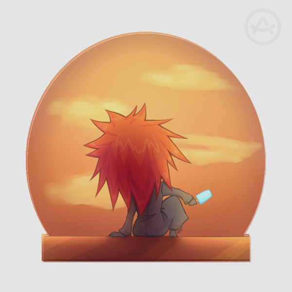 Axel - Sunset (Acrylic Pin)