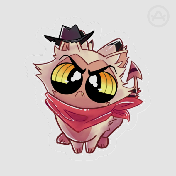Cat Striker Acrylic Pin