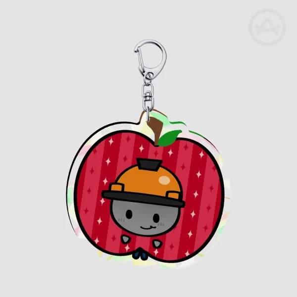 Builderman Apple Keychain