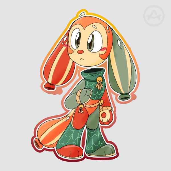 Buddy Die Cut Sticker colored