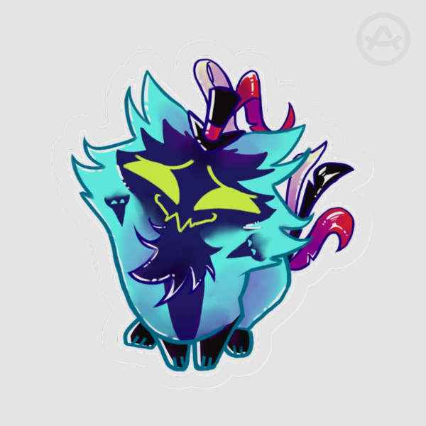 Cat Ozzie Acrylic Pin