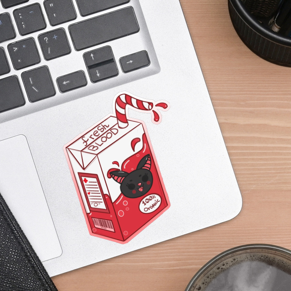 Fresh Blood Juice Die Cut Stickers