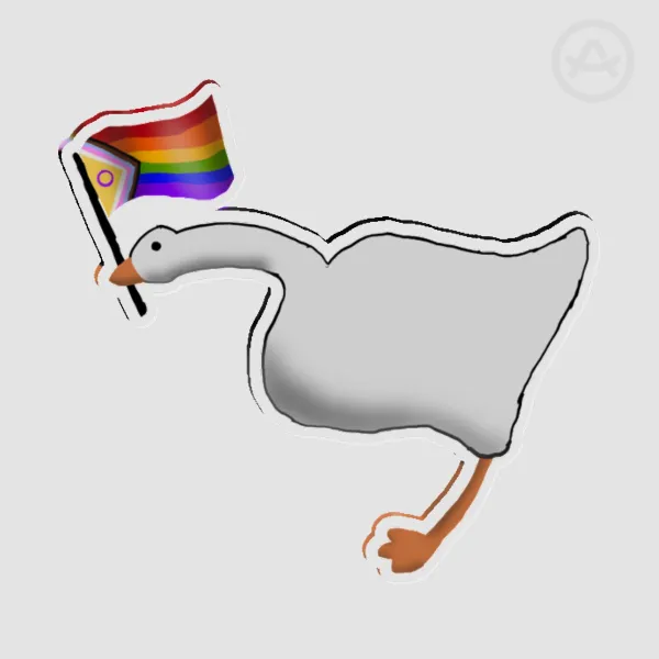 Goose Flag: Progress Pride