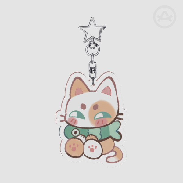 Kitty acrylic keychain