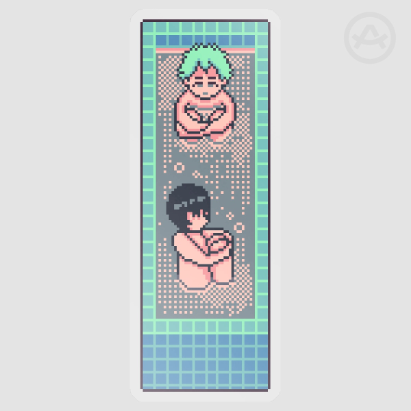 Two Bros Sitting In A Hot Tub Five Feet Apart Cuz They're Not Gay