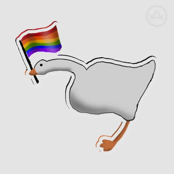 Goose Flag: Rainbow