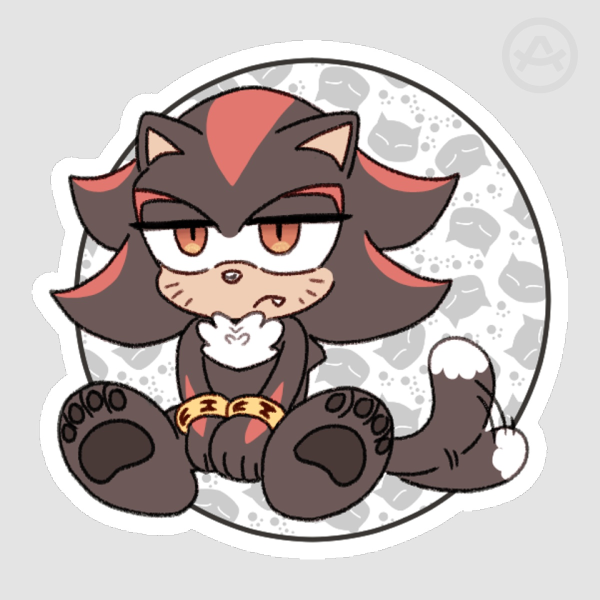 Kitty Shadow Die Cut Stickers