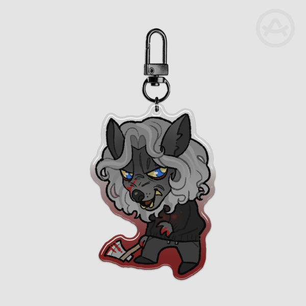 Creep Peachfuzz Acrylic Keychain