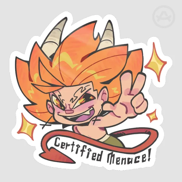 Certified Menace Die Cut Stickers