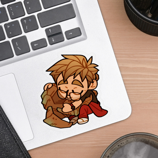 Grace Rocky - Hug - Clear PET Vinyl Die Cut Stickers
