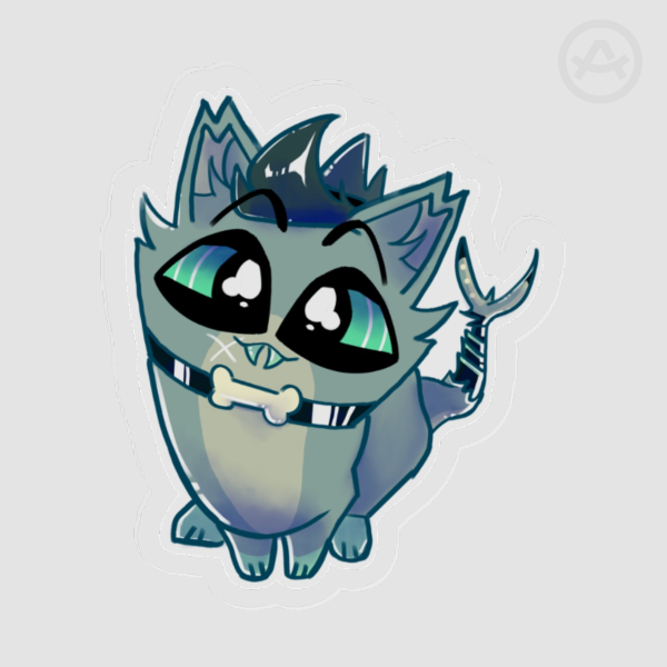 Cat Chaz Acrylic Pin