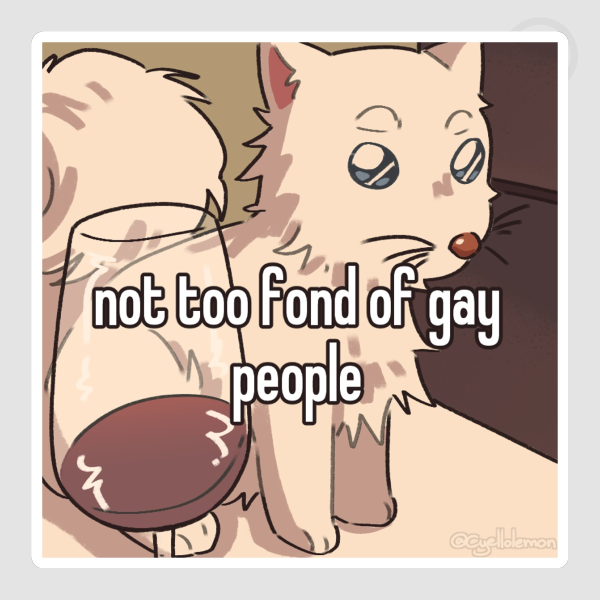 Homophobic Haro sticker