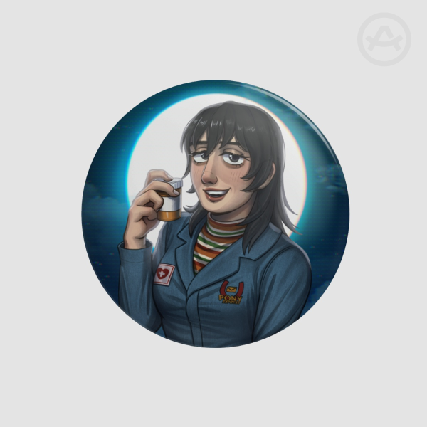 Anya - Mouthwashing Round Badges (Button Pins)