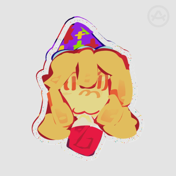 Party Noob Regretevator Acrylic Pin