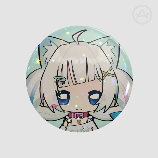 Vtuber MintFantome (Mintotaku no glasses) Button Pin