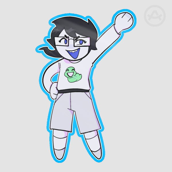 Tiny June Egbert Die Cut Sticker