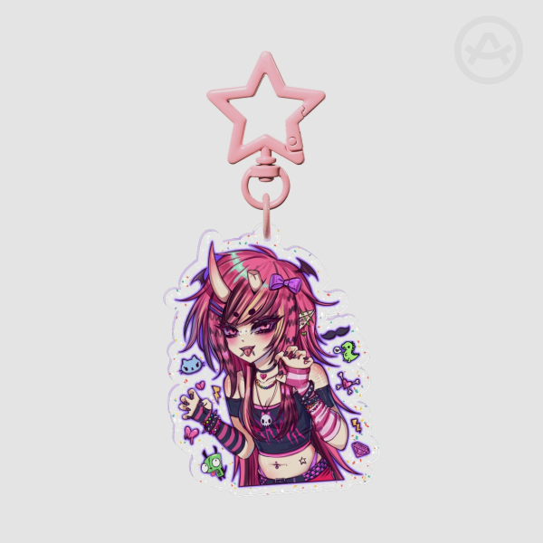 Original Character Scene Girl Keychain