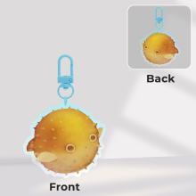 Pufferfish Acrylic Keychains - Sea Creature Lovers Unite! Collab