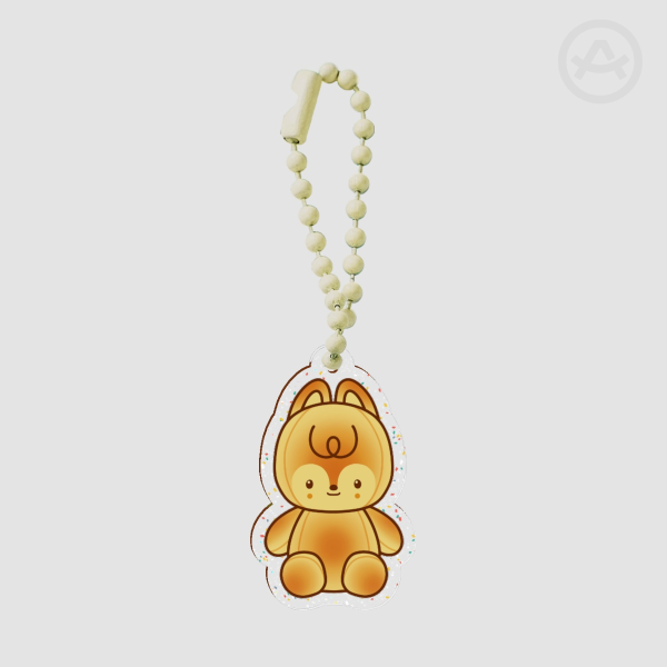 Bang Chan Wolfchan Bread Glitter Acrylic Keychain