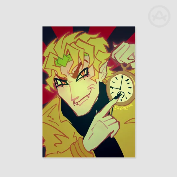 Dio Brando Rabbit Meme A4 Poster