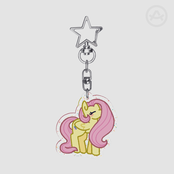 Pretty Pony Fluttershy Keychain