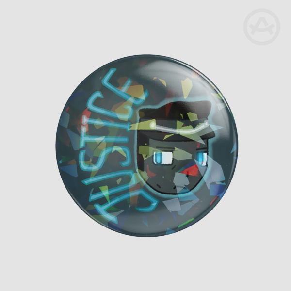 Justice (CAIN) Round Badge