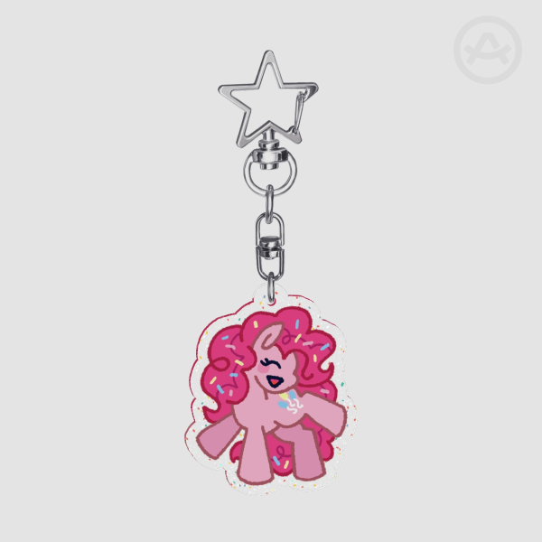 Pretty Pony Pinkie Pie Keychain