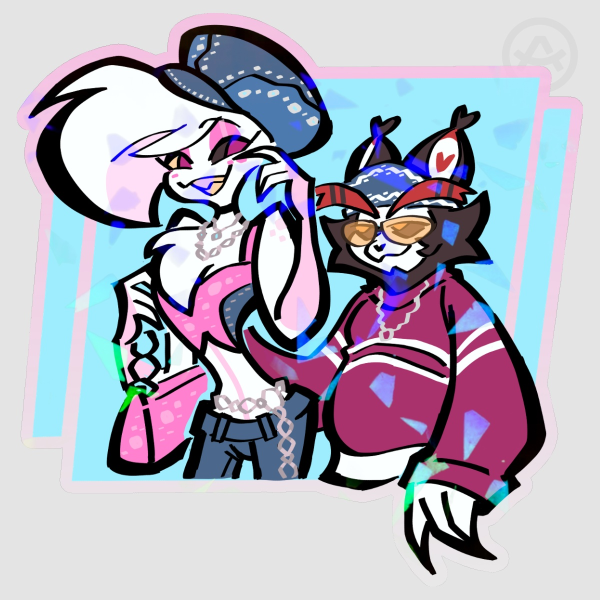 Y2K Huskerdust - Clear PET Vinyl Sticker