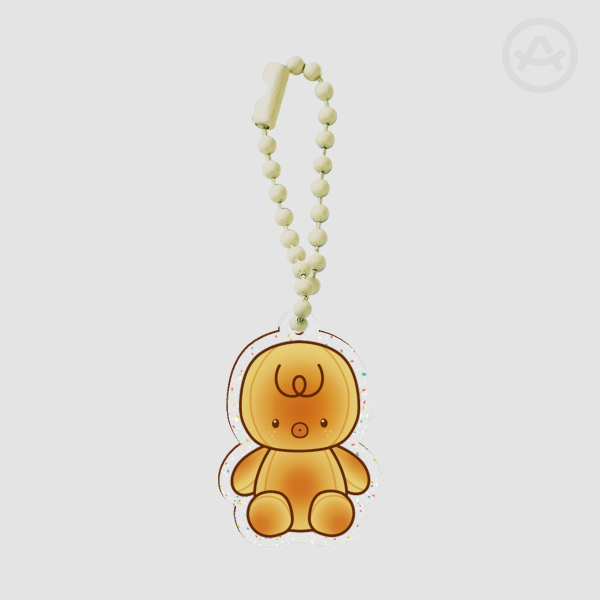 Felix Bbokari Bread Glitter Acrylic Keychain