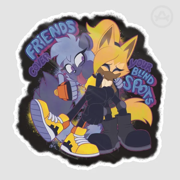 Tangle & Whisper Graffiti Sticker