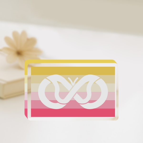 AuDHDgender Flag Thick Acrylic Standee