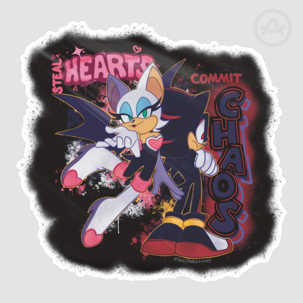 Rouge & Shadow Graffiti Sticker