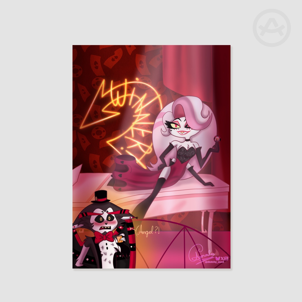 Angel in Drag Art Print — Hazbin Hotel A3 Poster