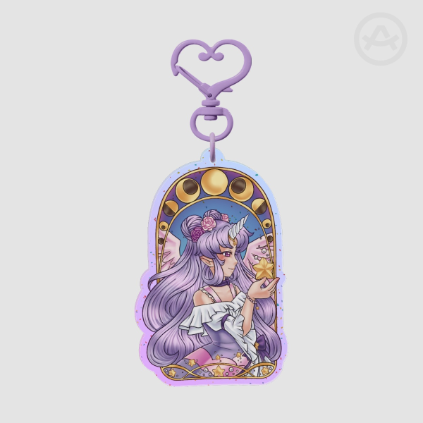 Clair Glitter Acrylic Keychains