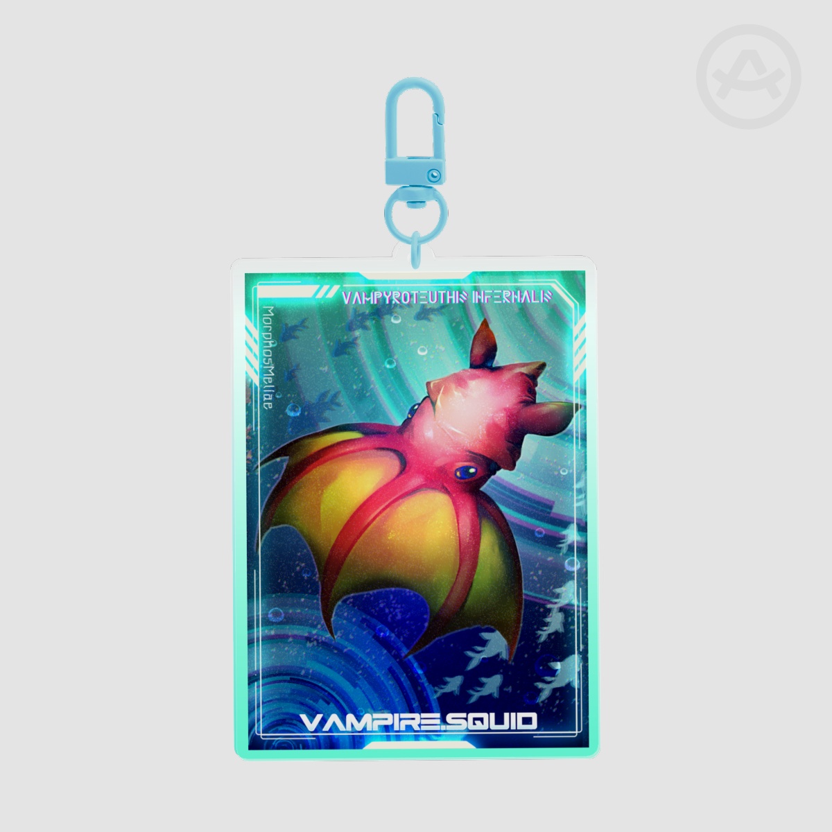 Vampire Squid Card Acrylic Keychains - Sea Creature Lovers Unite! Collab