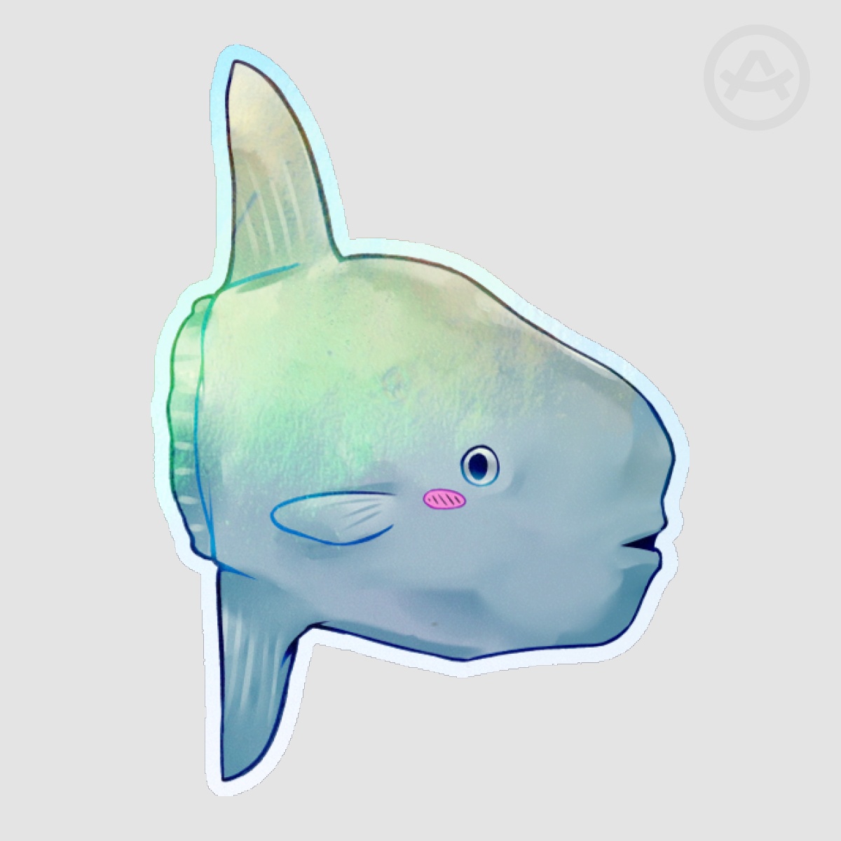 Mola Mola Holo Die Cut Stickers - Sea Creature Lovers Unite! Collab